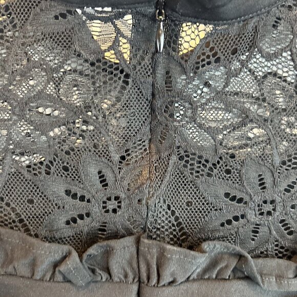 Aamikast Mini Dress Women's Black WhimsiGoth Dark Academia Lace Size Small - Picture 9 of 10